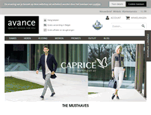 Tablet Screenshot of be.avanceshoes.com